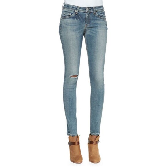 rag & bone Low Rise Skinny Jeans in Water Street Size 26 - Picture 7 of 7